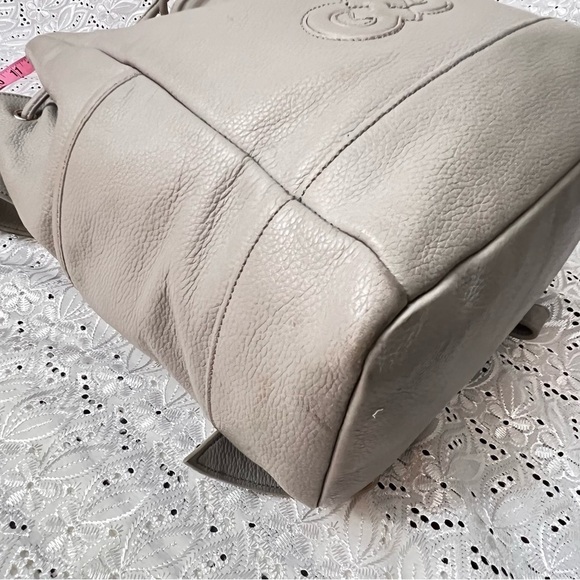 Cole Haan Gray Leather Drawstring Backpack Women main image 4